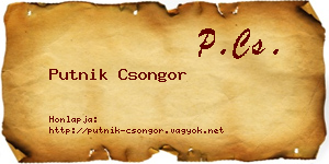 Putnik Csongor névjegykártya